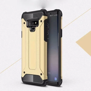 Techno Guru Samsung Galaxy Note 9 Tam Koruma Sağlayan Çift Katmanlı Crash Premium Sert Silikon Kılıf