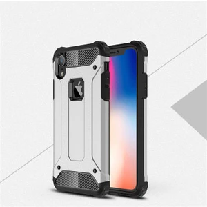 Techno Guru iPhone Xr Tam Koruma Sağlayan Çift Katmanlı Crash Premium Sert Silikon Kılıf