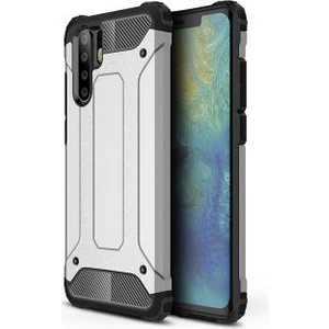 Techno Guru Huawei P30 Pro Tam Koruma Sağlayan Çift Katmanlı Crash Premium Sert Silikon Kılıf