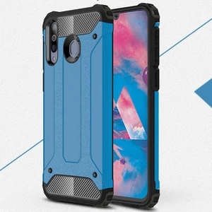 Techno Guru Samsung Galaxy M30 Tam Koruma Sağlayan Çift Katmanlı Crash Premium Sert Silikon Kılıf