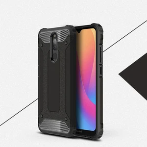 Techno Guru Redmi 8 Tam Koruma Sağlayan Çift Katmanlı Crash Premium Sert Silikon Kılıf