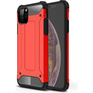 Techno Guru iPhone 11 Pro Max Tam Koruma Sağlayan Çift Katmanlı Crash Premium Sert Silikon Kılıf