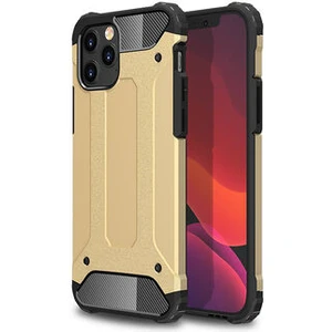 Techno Guru iPhone 12 Pro Tam Koruma Sağlayan Çift Katmanlı Crash Premium Sert Silikon Kılıf