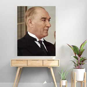 Doğal Tercih Ulu Önder Mustafa Kemal Atatürk Renkli Portre Duvar Sticker