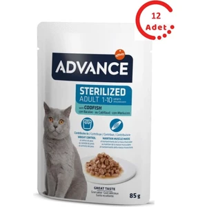 Morina Balıklı Kısır Kedi Pouch Yaş Maması 85 gr x 12 Adet