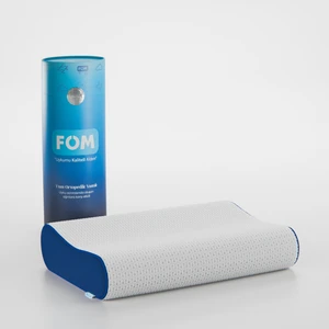 FOM Flex Tam Ortopedik Visco Konforlu Uyku Yastık, Ortopedik, 60 X 40 X 14/11, Lacivert