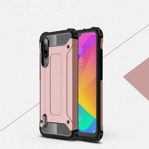 Techno Guru Xiaomi Mi A3 Tam Koruma Sağlayan Çift Katmanlı Crash Premium Sert Silikon Kılıf