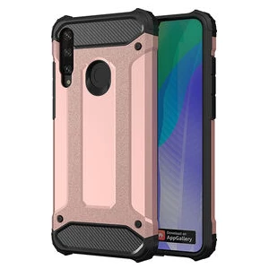 Techno Guru Huawei Y6P Tam Koruma Sağlayan Çift Katmanlı Crash Premium Sert Silikon Kılıf