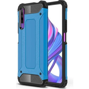 Techno Guru Huawei P Smart Pro 2019 Tam Koruma Sağlayan Çift Katmanlı Crash Premium Sert Silikon Kılıf