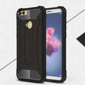 Techno Guru Huawei P Smart Tam Koruma Sağlayan Çift Katmanlı Crash Premium Sert Silikon Kılıf