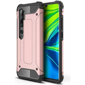 Techno Guru Xiaomi Mi Note 10 Tam Koruma Sağlayan Çift Katmanlı Crash Premium Sert Silikon Kılıf
