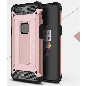 Techno Guru One Plus 5 Tam Koruma Sağlayan Çift Katmanlı Crash Premium Sert Silikon Kılıf