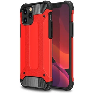 Techno Guru iPhone 12 Pro Max Tam Koruma Sağlayan Çift Katmanlı Crash Premium Sert Silikon Kılıf