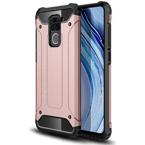 Techno Guru Redmi Note 9 Tam Koruma Sağlayan Çift Katmanlı Crash Premium Sert Silikon Kılıf