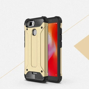 Techno Guru Redmi 6 Tam Koruma Sağlayan Çift Katmanlı Crash Premium Sert Silikon Kılıf
