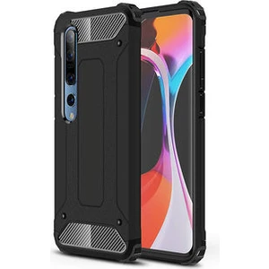 Techno Guru Xiaomi Mi 10 Tam Koruma Sağlayan Çift Katmanlı Crash Premium Sert Silikon Kılıf