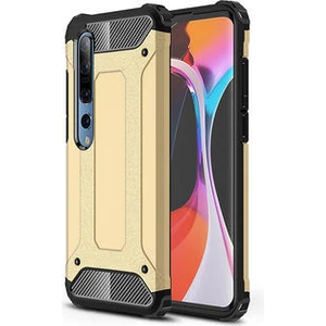 Techno Guru Xiaomi Mi 10 Tam Koruma Sağlayan Çift Katmanlı Crash Premium Sert Silikon Kılıf