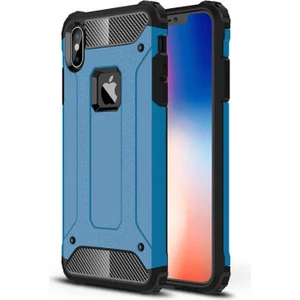 Techno Guru Apple iPhone x Tam Koruma Sağlayan Çift Katmanlı Crash Premium Sert Silikon Kılıf