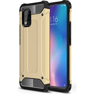 Techno Guru Xiaomi Mi 10 Lite Tam Koruma Sağlayan Çift Katmanlı Crash Premium Sert Silikon Kılıf