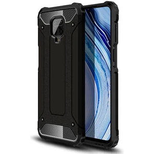 Techno Guru Redmi Note 9s Tam Koruma Sağlayan Çift Katmanlı Crash Premium Sert Silikon Kılıf
