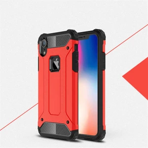 Techno Guru iPhone Xr Tam Koruma Sağlayan Çift Katmanlı Crash Premium Sert Silikon Kılıf
