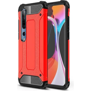 Techno Guru Xiaomi Mi 10 Tam Koruma Sağlayan Çift Katmanlı Crash Premium Sert Silikon Kılıf