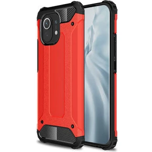 Techno Guru Xiaomi Mi 11 Tam Koruma Sağlayan Çift Katmanlı Crash Premium Sert Silikon Kılıf