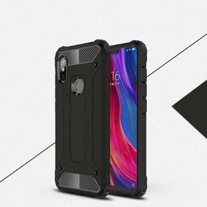 Techno Guru Redmi 6 Tam Koruma Sağlayan Çift Katmanlı Crash Premium Sert Silikon Kılıf