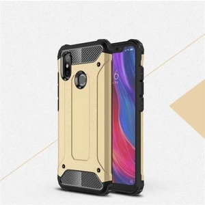 Techno Guru Xiaomi Mi 8 Tam Koruma Sağlayan Çift Katmanlı Crash Premium Sert Silikon Kılıf