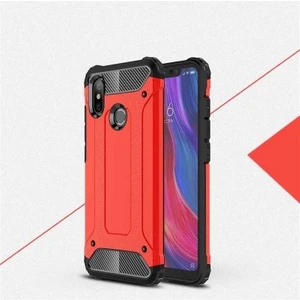 Techno Guru Xiaomi Mi 8 Tam Koruma Sağlayan Çift Katmanlı Crash Premium Sert Silikon Kılıf