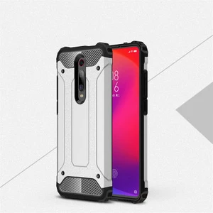 Techno Guru Xiaomi Mi 9t Tam Koruma Sağlayan Çift Katmanlı Crash Premium Sert Silikon Kılıf