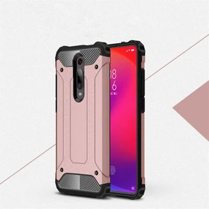 Techno Guru Xiaomi Mi 9t Tam Koruma Sağlayan Çift Katmanlı Crash Premium Sert Silikon Kılıf