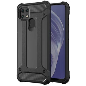 Techno Guru Oppo A15S Tam Koruma Sağlayan Çift Katmanlı Crash Premium Sert Silikon Kılıf