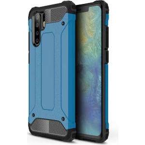 Techno Guru Huawei P30 Pro Tam Koruma Sağlayan Çift Katmanlı Crash Premium Sert Silikon Kılıf