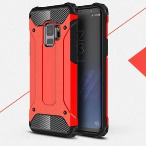 Techno Guru Samsung Galaxy S9 Tam Koruma Sağlayan Çift Katmanlı Crash Premium Sert Silikon Kılıf