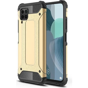 Techno Guru Huawei P40 Lite Tam Koruma Sağlayan Çift Katmanlı Crash Premium Sert Silikon Kılıf