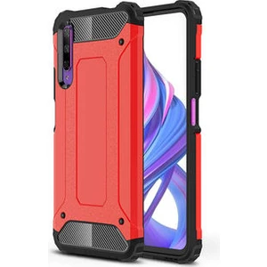 Techno Guru Huawei P Smart Pro 2019 Tam Koruma Sağlayan Çift Katmanlı Crash Premium Sert Silikon Kılıf