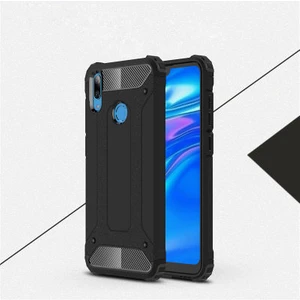 Techno Guru Huawei Y7 Prime 2019 Tam Koruma Sağlayan Çift Katmanlı Crash Premium Sert Silikon Kılıf