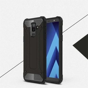 Samsung Galaxy A6 Plus 2018 Tam Koruma Sağlayan Çift Katmanlı Crash Premium Sert Silikon Kılıf