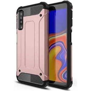 Samsung Galaxy A7 2018 Tam Koruma Sağlayan Çift Katmanlı Crash Premium Sert Silikon Kılıf