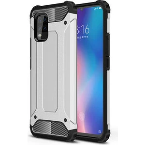 Xiaomi Mi 10 Lite Tam Koruma Sağlayan Çift Katmanlı Crash Premium Sert Silikon Kılıf