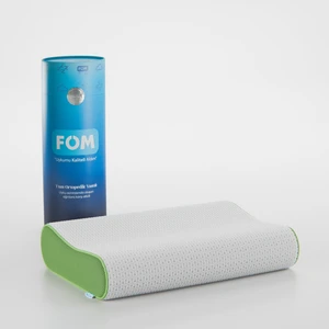 FOM Flex Tam Ortopedik Visco Konforlu Uyku Yastık, Ortopedik, 60 X 40 X 14/11, Yeşil