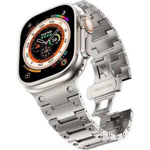 Apple Watch Uyumlu Ultra 2 Se Uyumlu 42 44 45 49MM Kordon Paslanmaz Çelik Kordon Kayış