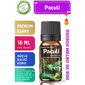 Aroma Terapi TR Paçuli Saf Esansiyel Yağ - Oda ve Ortam Kokusu - Aromatik Uçucu Yağ 10ML