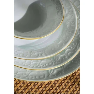 Güral Porselen Bahar Dalı 48 Parça 12 Kişilik Beyaz Çiçek Desenli Yemek Takımı – Bulaşık Makinesine Uygun