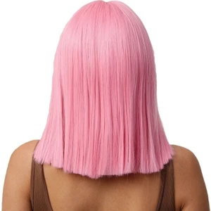 Kaküllü ve Bob Saç Kesimli Pembe Peruk (Yurt Dışından)