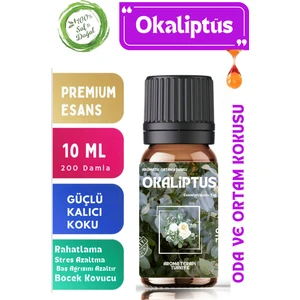 Aroma Terapi TR Okaliptüs Saf Esansiyel Yağ  Oda ve Ortam Kokusu  Aromatik Uçucu Yağ 10 ml