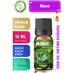 Aroma Terapi TR Nane Saf Esansiyel Yağ  Oda ve Ortam Kokusu  Aromatik Uçucu Yağ 10 ml