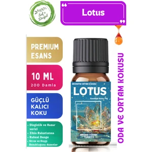 Aroma Terapi TR Lotus Saf Esansiyel Yağ  Oda ve Ortam Kokusu  Aromatik Uçucu Yağ 10 ml