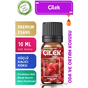 Aroma Terapi TR Çilek Saf Esansiyel Yağ  Oda ve Ortam Kokusu  Aromatik Uçucu Yağ 10 ml